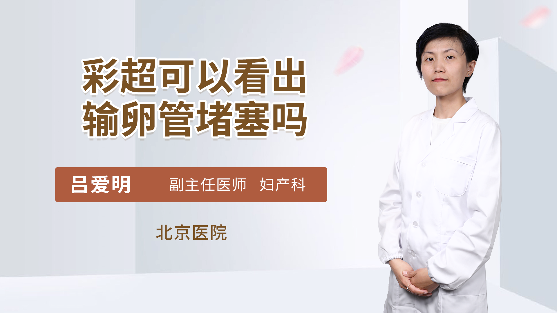 彩超可以看出输卵管堵塞吗